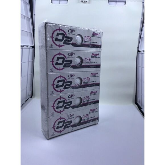 GOLF BALLS D2 Top Flite Brand New Dimple In Dimple 15 Balls Woman's - Picture 1 of 6